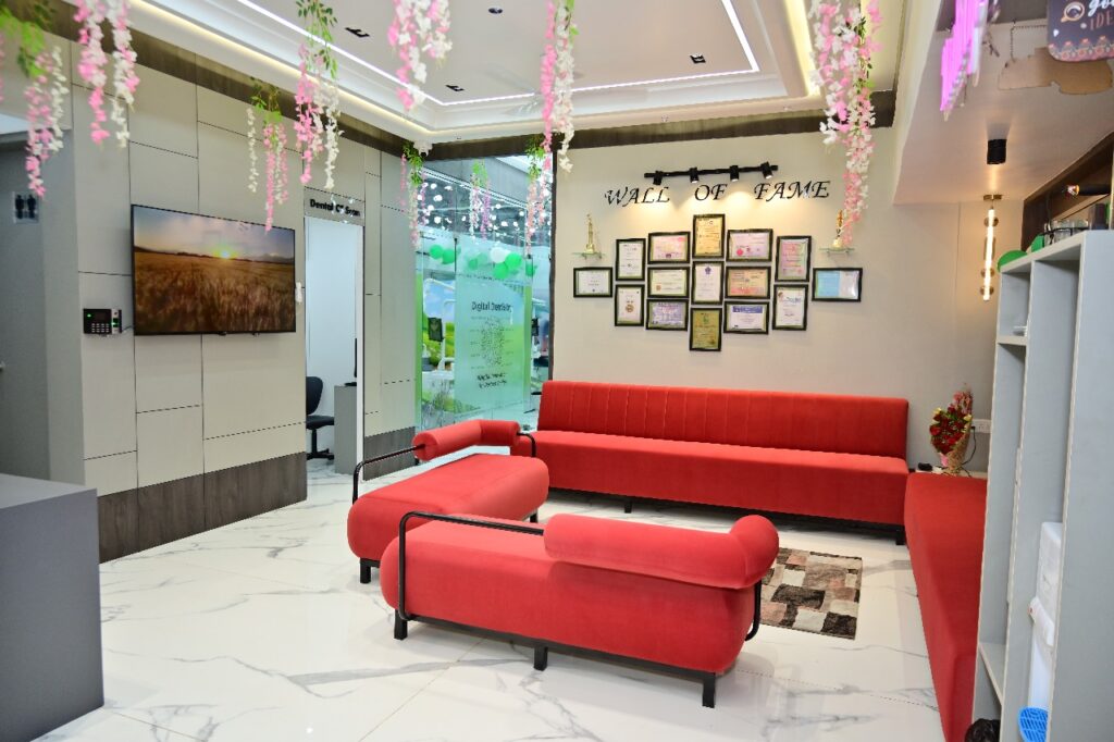 Mootha dental care sitting area