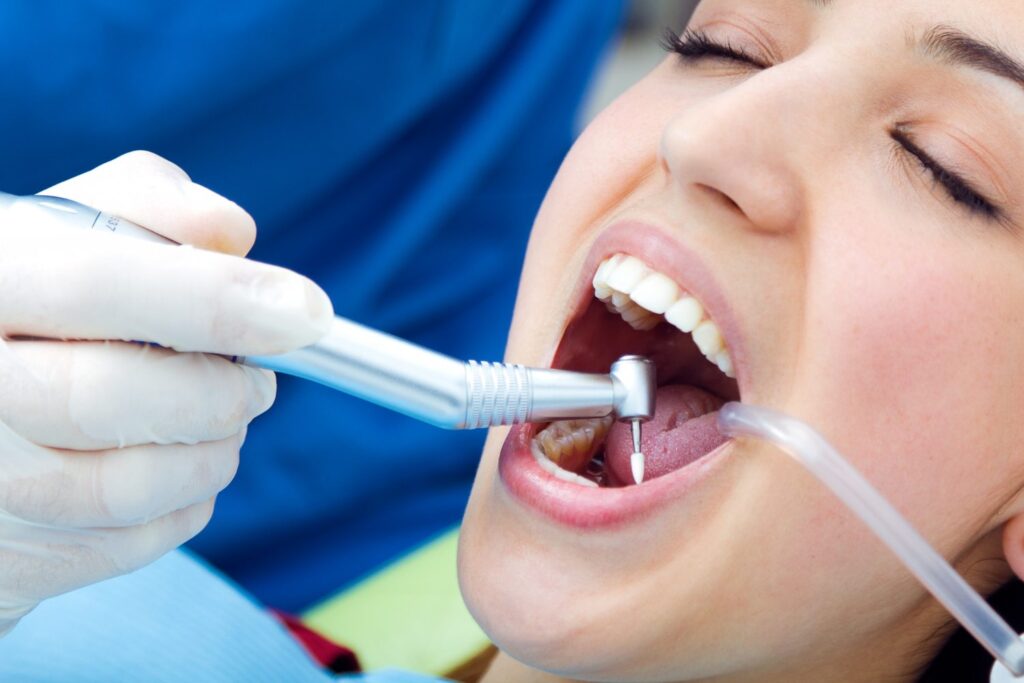 Checkup dentist tool instrument young