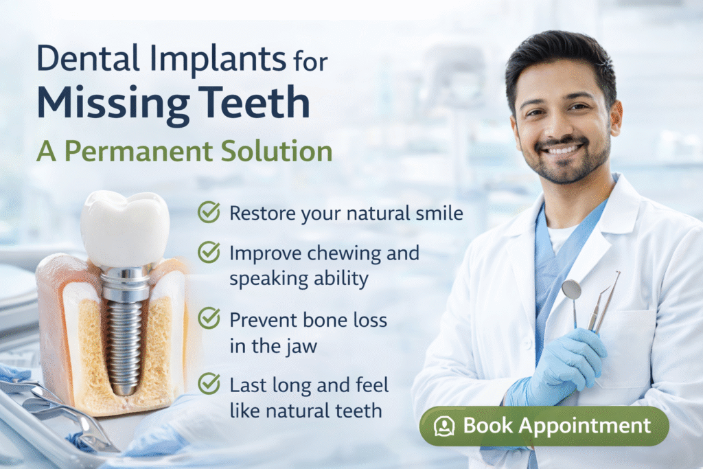 Dental Implants for Missing Teeth: A Permanent Solution